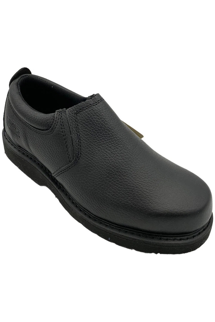 Work America Men's Work Slip-On Work Loafer Black - Extra Wide